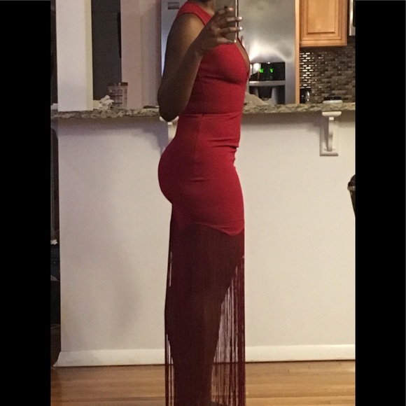 Size small dress with fringe bottom. - Picture 2 of 5